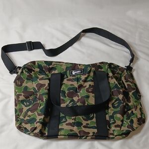 Bape Green Camo Duffel Bag